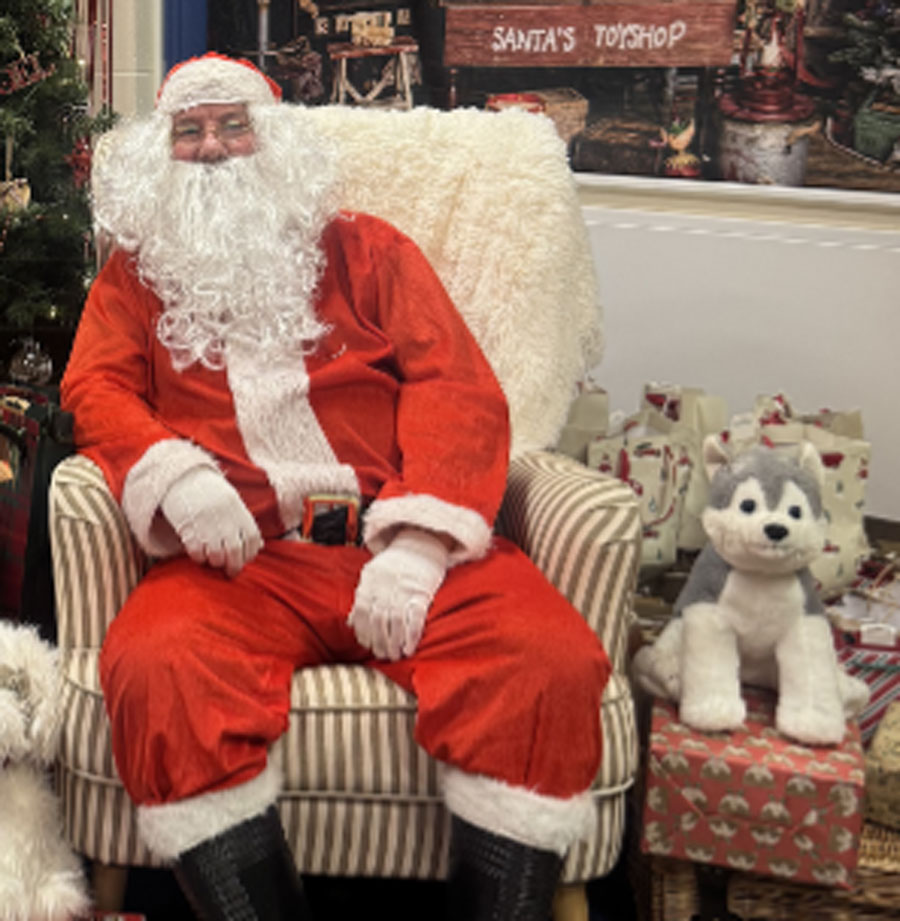 Father Christmas is here………